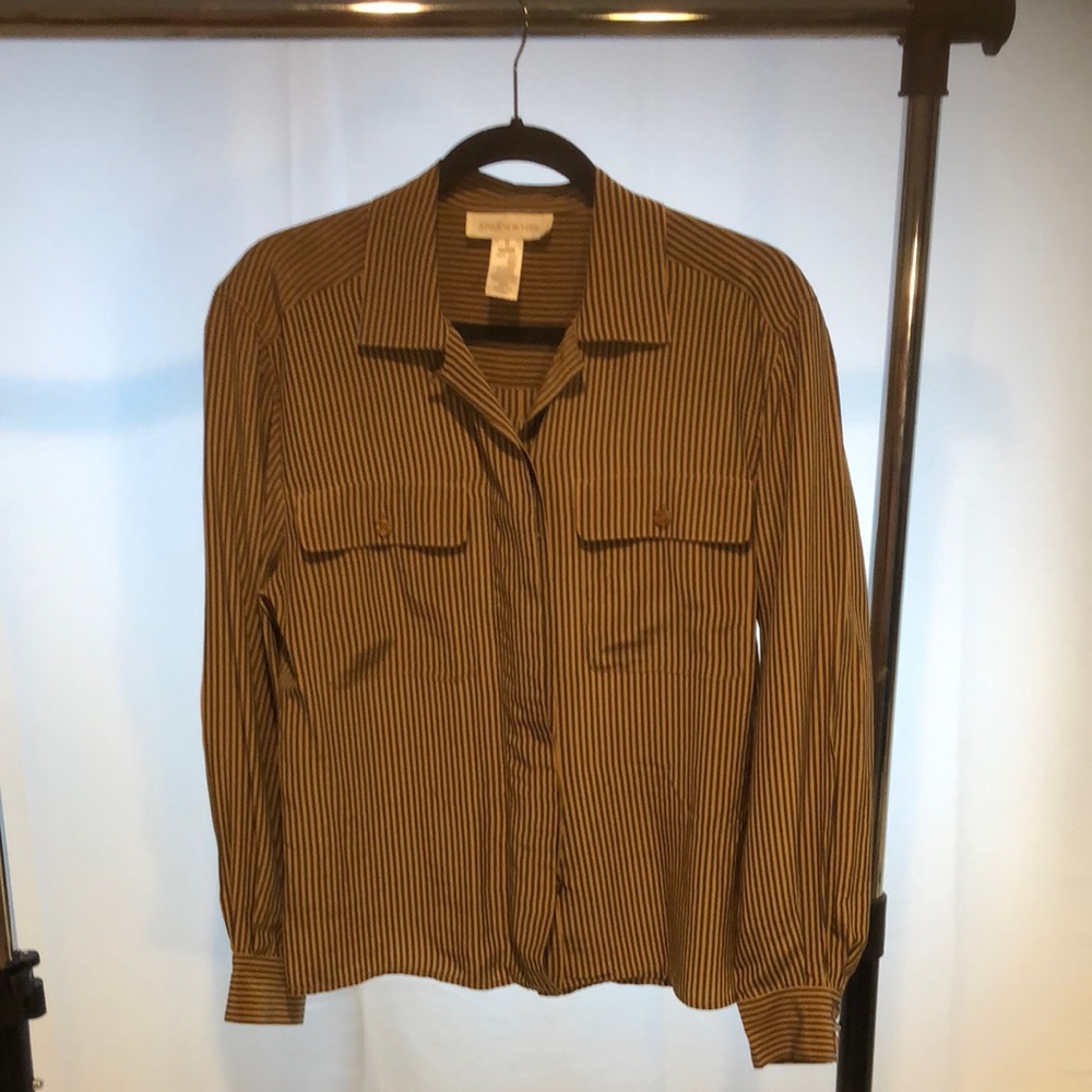 Striped Button-Up Shirt